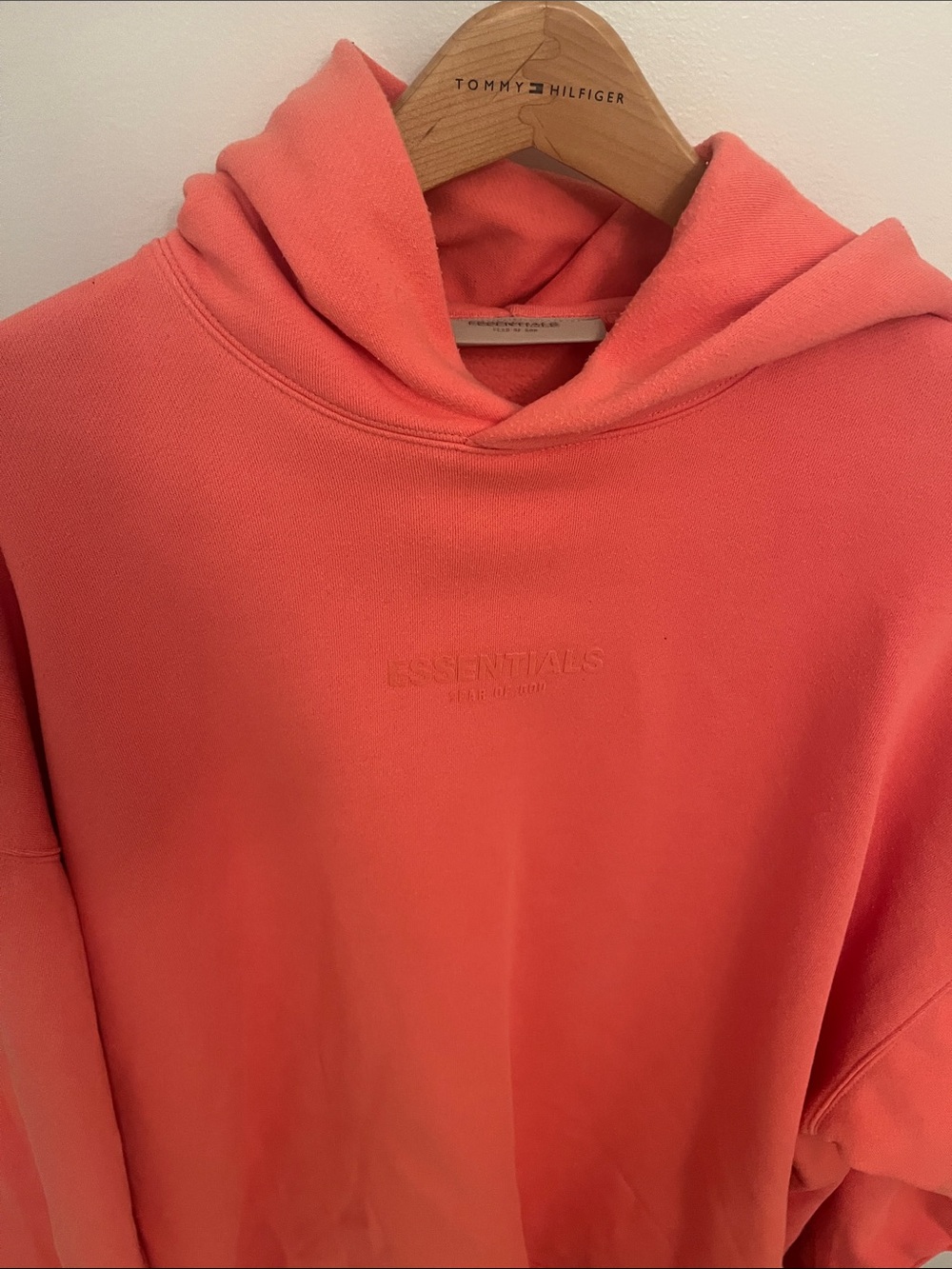 Essentials Fear of God Coral Crewneck Hoodie with Subtle Logo - Picture 4 of 12